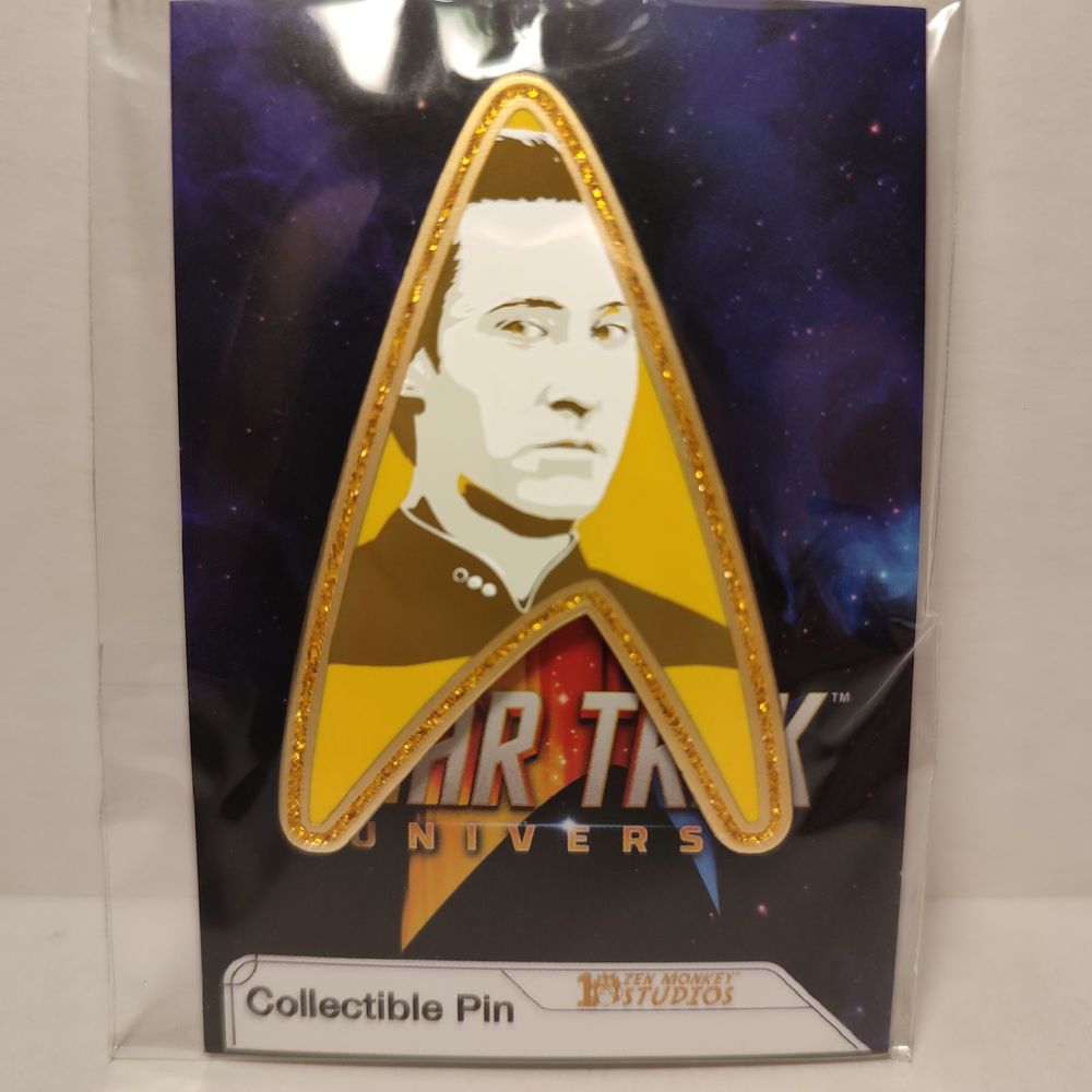 Star Trek Commander Data's Delta Enamel Pin Official TV Show Collectible Badge